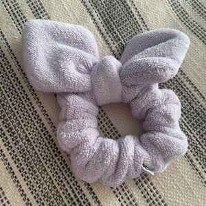 Stoney Clover terry scrunchie in purple